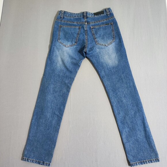 Massimo Dutti Jeans  men's size 30/32 denim blue colour slim fit straight denim - Picture 3 of 13